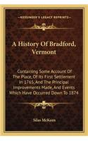 A History Of Bradford, Vermont