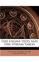 Fire Engine Tests and Fire Stream Tables