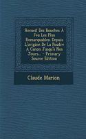 Recueil Des Bouches a Feu Les Plus Remarquables