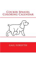 Cocker Spaniel Coloring Calendar
