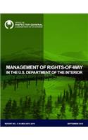 Management of Rights-of-Way in the U.S. Department of the Interior