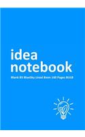 Idea Notebook Blank B5 BlueSky Lined 8mm 140 Pages BULB