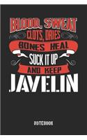 Blood Sweat clots dries. Shut up and keep Javelin