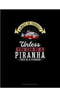 Always Be Yourself Unless You Can Be A Piranha Then Be A Piranha