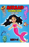 Mermaid Coloring Book For Kids Ages 4-8: Unique Mermaid Coloring Book For Girls Ages 6-12 - The Really Best Relaxing Colouring Book For Girls