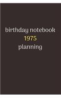 notebook birthday gift 1975