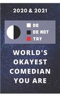 2020 & 2021 Two-Year Daily Planner - Best Gift For Comedian - Funny Yoda Quote Appointment Book - Two Year Weekly Agenda Notebook For Okayist Comic: Star Wars Fan Logbook - Starts Month of January - 2 Calendar Years of Monthly Plans - Personal Day Log