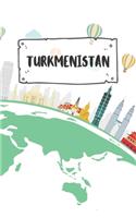 Turkmenistan: Ruled Travel Diary Notebook or Journey Journal - Lined Trip Pocketbook for Men and Women with Lines