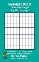 Sudoku 10x10 - 106 Grilles vierges