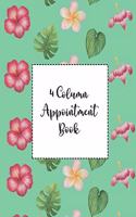 4 Column Appointment Book