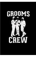 Grooms crew: 6x9 Bachelor - blank with numbers paper - notebook - notes
