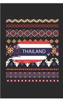 Ugly Christmas Sweater - Thailand: Dotted Bullet Grid Notebook / Journal (6 X 9) - Christmas Gift for Kids, Teens, Mom And Dad