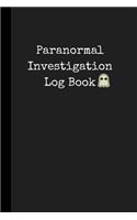 Paranormal Investigation Log Book