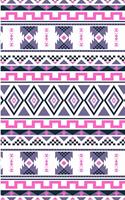 Pink, Purple and Black Azteck Pattern