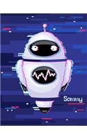 Sammy: Personalized Large Print Discreet Internet Website Password Organizer, Birthday, Christmas, Friendship Gifts for Men, Teens, and Boys, 8 1/2 X 11