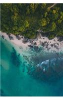 Beautiful Beach in the Philippines from Above Journal Blue Ocean: 150 page lined notebook/diary