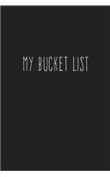 My Bucket List: Journal for Your Future Adventures