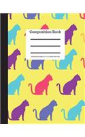 Composition Book 100 Sheet/200 Pages 8.5 X 11 In.-Wide Ruled-Cats: Pet Kitten Notebook for School - Student Journal - Writing Composition Book - Soft Cover