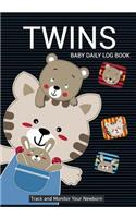Twins Baby Daily Log Book Track and Monitor Your Newborn