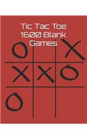 Tic Tac Toe 1600 Blank Games