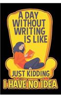A Day Without Writing
