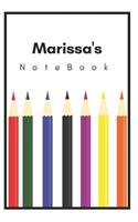 Marissa's Notebook: Personalized Writing Journal with Name