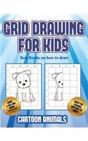 Best Books on how to draw (Learn to draw cartoon animals): This book teaches kids how to draw cartoon animals using grids