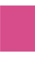 Fuchsia 101 - Lined with Margins Notebook (Wide)
