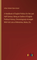 Handbook of English Politics for the Last Half-Century