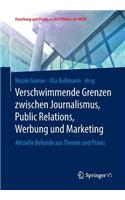 Verschwimmende Grenzen zwischen Journalismus, Public Relations, Werbung und Marketing