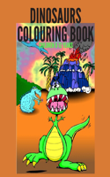 dinosaurs colouring book children 6-12 years