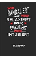 WER RANDALIERT WIRD RELAXIERT WER DISKUTIERT WIRD INTUBIERT - Braindump