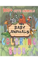 100+ Cute Baby Animals coloring book