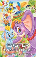 Easter Color By Number Coloring Book For Kids Ages 4-8
