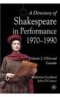 Directory of Shakespeare in Performance 1970-1990