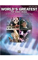 World's Greatest Pop Sheet Music for Piano/Vocal/Guitar