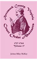 Accomack County, Virginia Court Order Abstracts, Volume 17: 1737-1744
