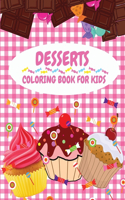 Dessert Coloring Book for Kids