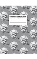 Composition Notebook: Back To School Singing Ice Cream Theme Ruled Lined Notebook - Great Notebook for Kids