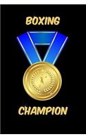 Boxing Champion Notebook