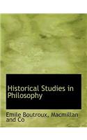 Historical Studies in Philosophy