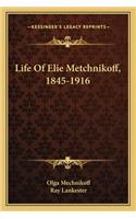 Life Of Elie Metchnikoff, 1845-1916