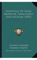 Essentials of Legal Medicine, Toxicology and Hygiene (1892)