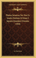 Plantae Javanicae Nec Non Ex Insulis Finitimis Et Etiam E Japonia Quaedam Oriundae (1858)