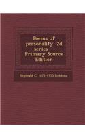 Poems of Personality. 2D Series