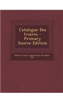 Catalogue Des Ivoires