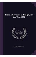 Insane Asylums in Bengal, for the Year 1870