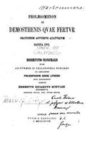 Prolegomenon in Demosthenis quae fertur Orationem adversus Apaturium, capita duo