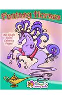 Fantasy Horses: Coloring Book