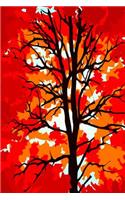 Journal Red Fall Tree